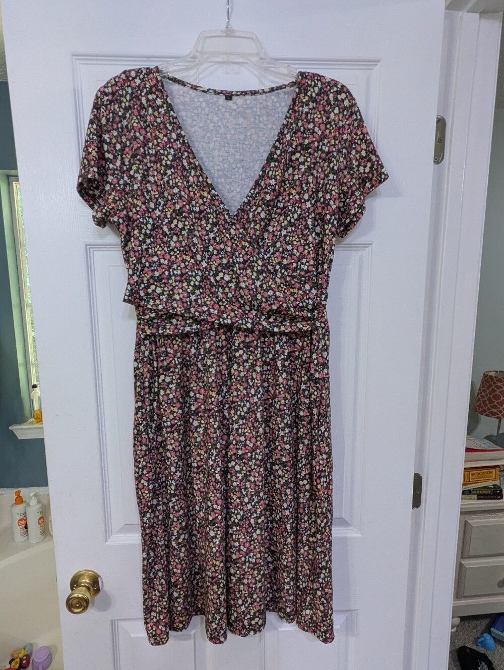 Floral V-Neck Wrap Dress